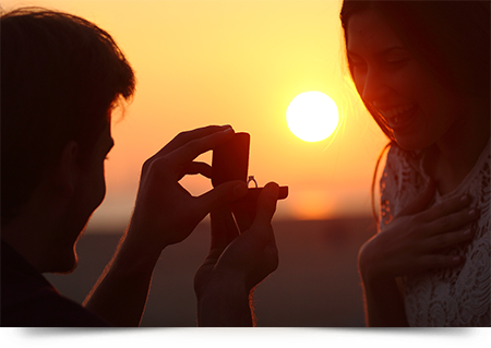 Image of marriage proposal